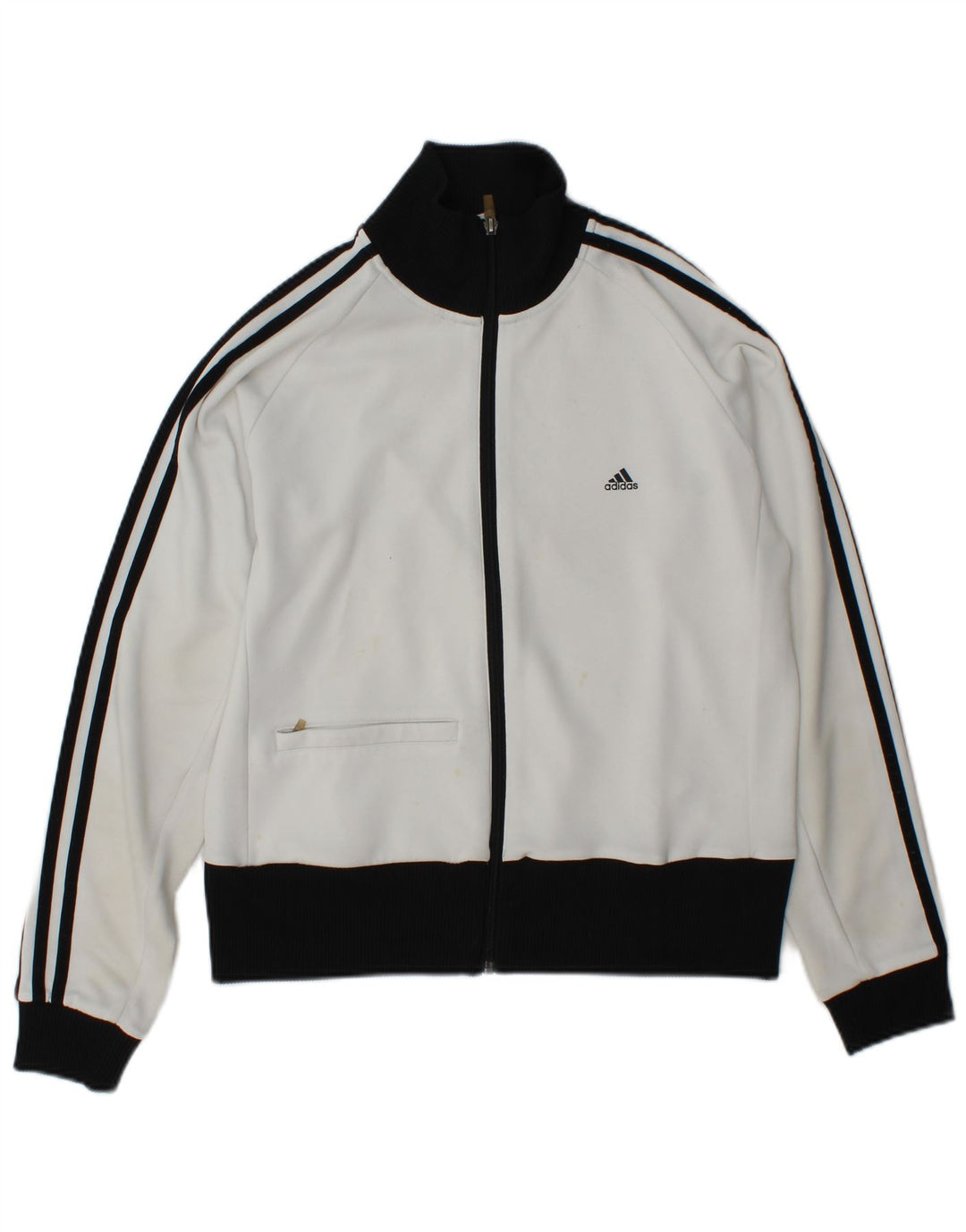 Γυναικεία αθλητική φόρμα Adidas Top Jacket UK 18 XL White Colourblock Polyester