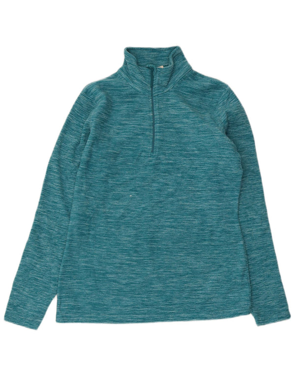 Mountain Warehouse Γυναικείο φερμουάρ Fleece Jumper UK 10 Small Blue Flecked