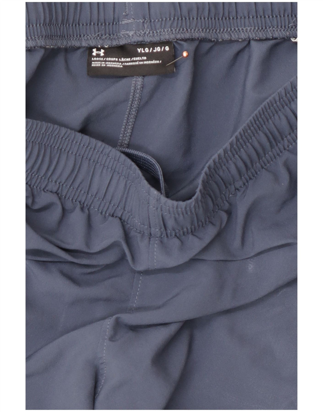 Γραφικό αθλητικό σορτς UNDER Armour για αγόρια 11-12 ετών μεγάλο μπλε πολυεστέρα