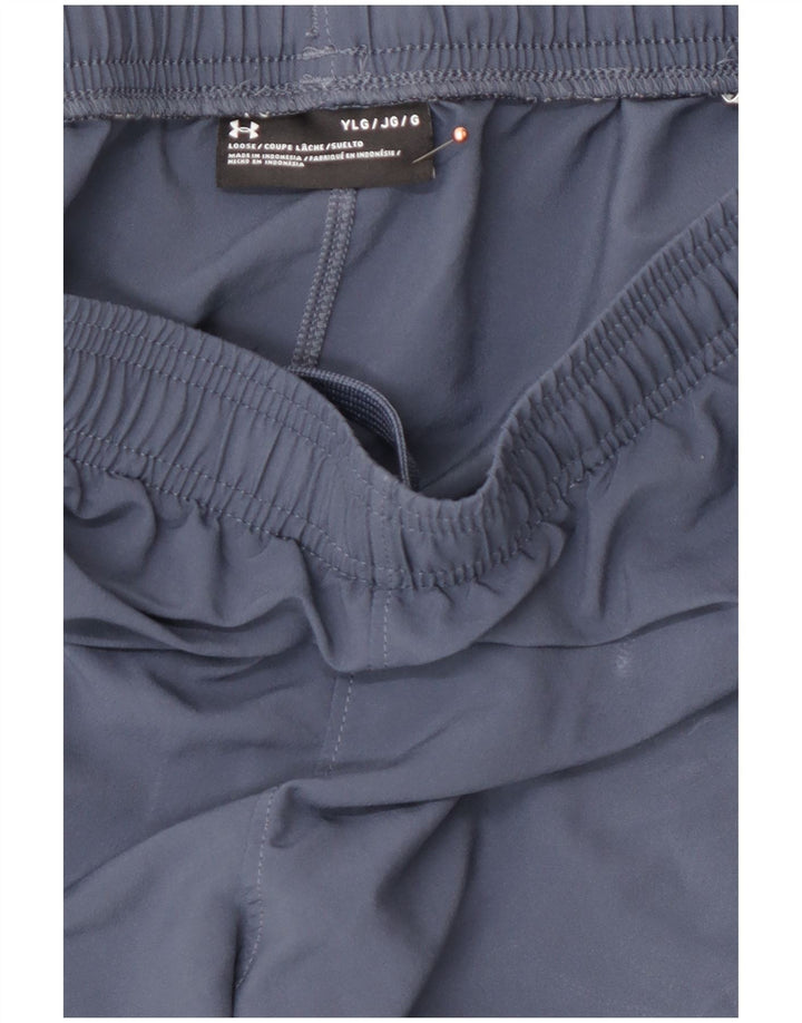 Γραφικό αθλητικό σορτς UNDER Armour για αγόρια 11-12 ετών μεγάλο μπλε πολυεστέρα