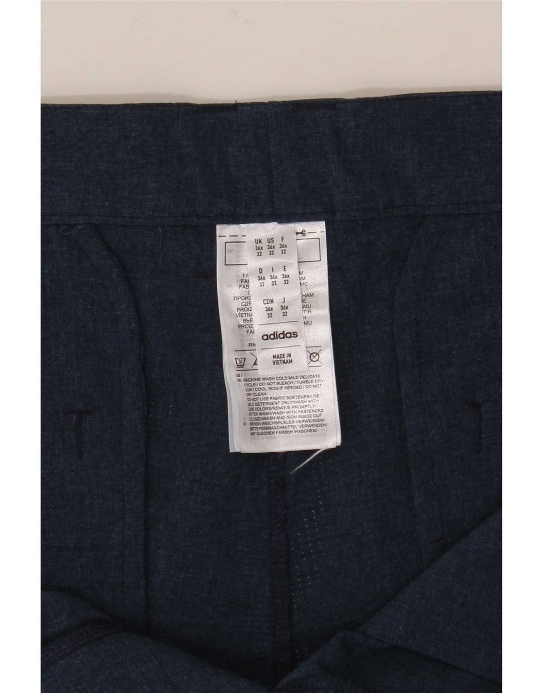 Ανδρικό ίσιο παντελόνι Chino Adidas W36 L28 Navy Blue Polyester