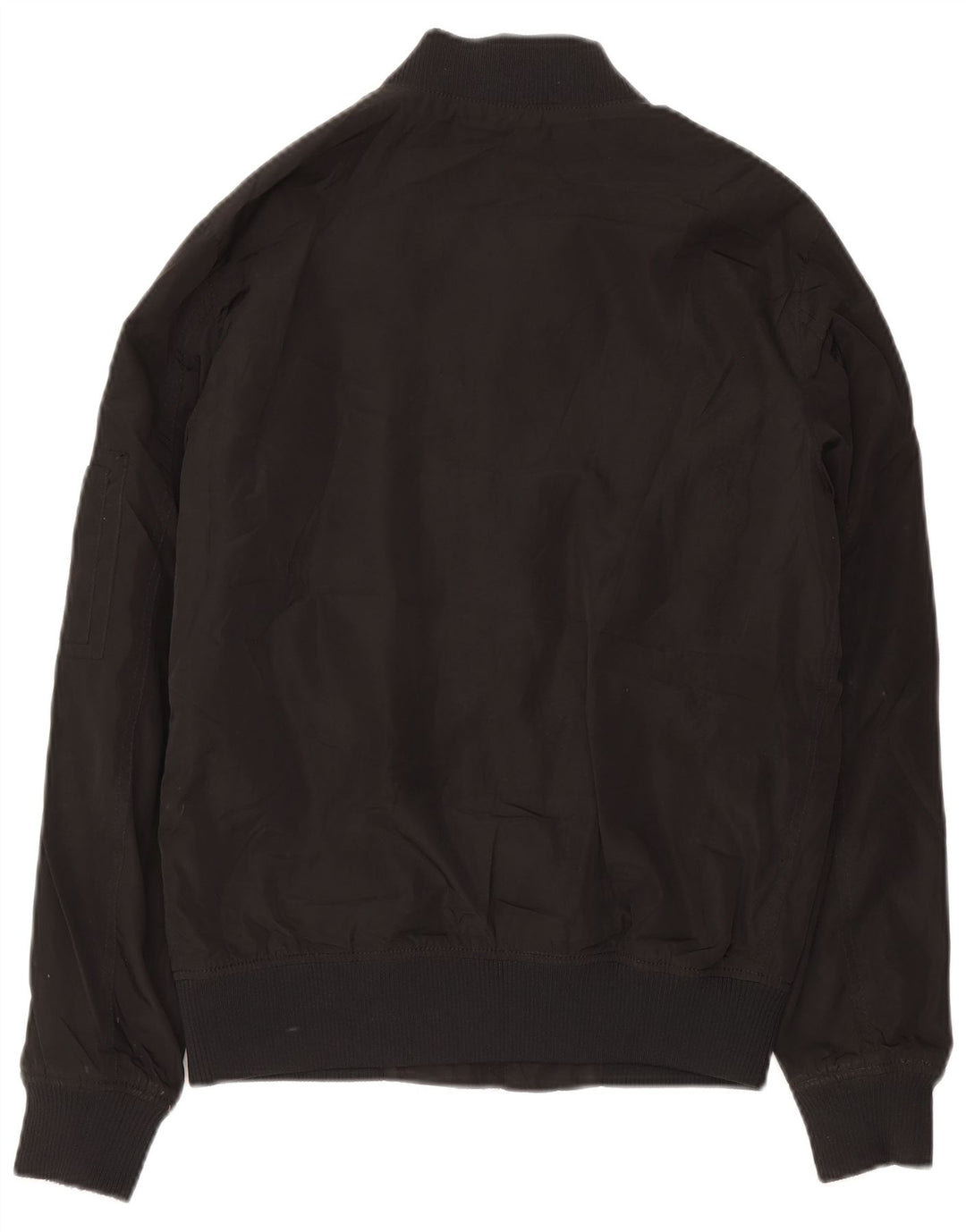 ZARA Mens Bomber Jacket UK 36 Small Black Polyester