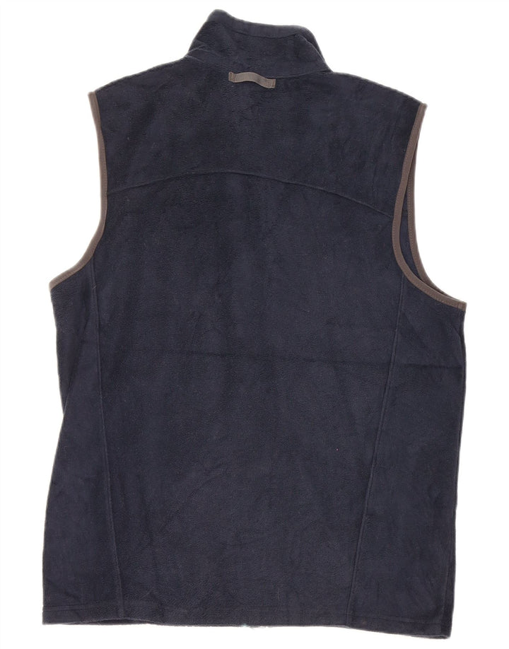 EDDIE BAUER Ανδρικό Fleece Gilet UK 36 Small Navy Blue Polyester