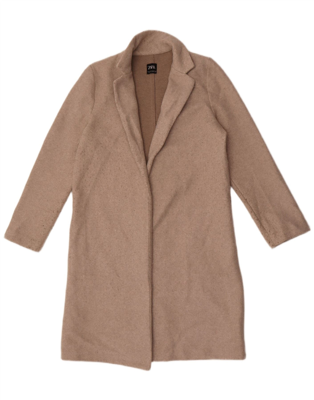 Zara Γυναικείο Ανοιχτό Πανωφόρι UK 14 Medium Grey Polyester