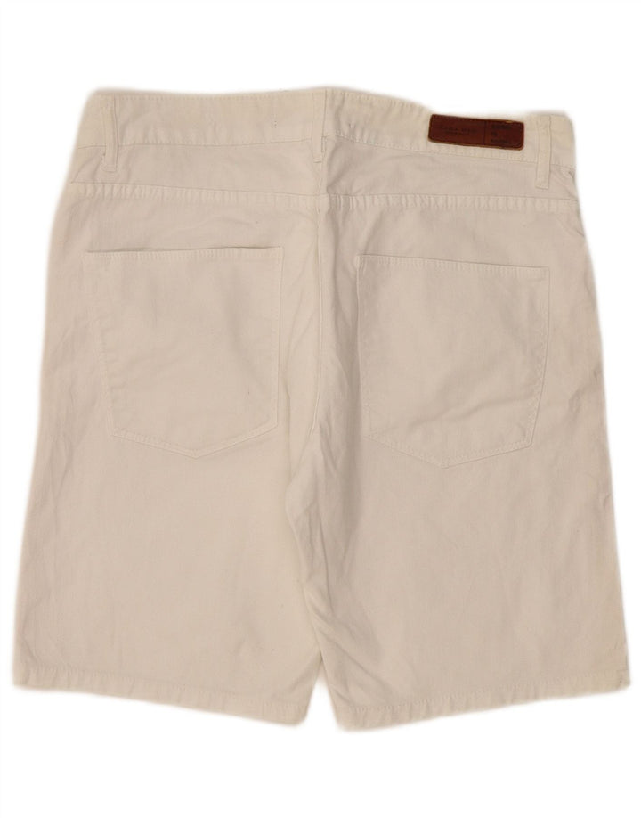 Zara Ανδρικό τζιν σορτς EU 44 Large W34 Λευκό