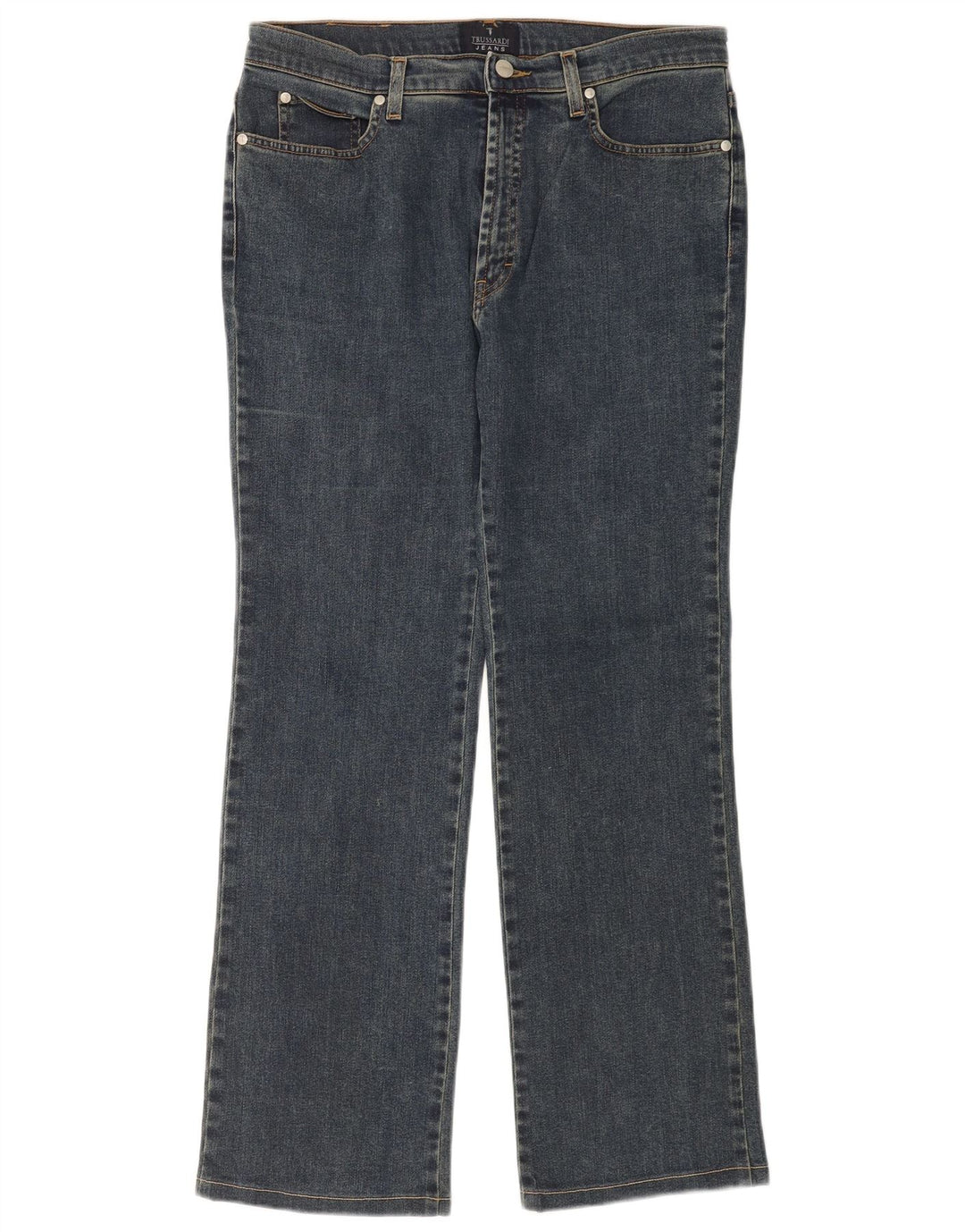 Trussardi Γυναικείο Τζιν μποτάκι W32 L30 Μπλε βαμβακερό