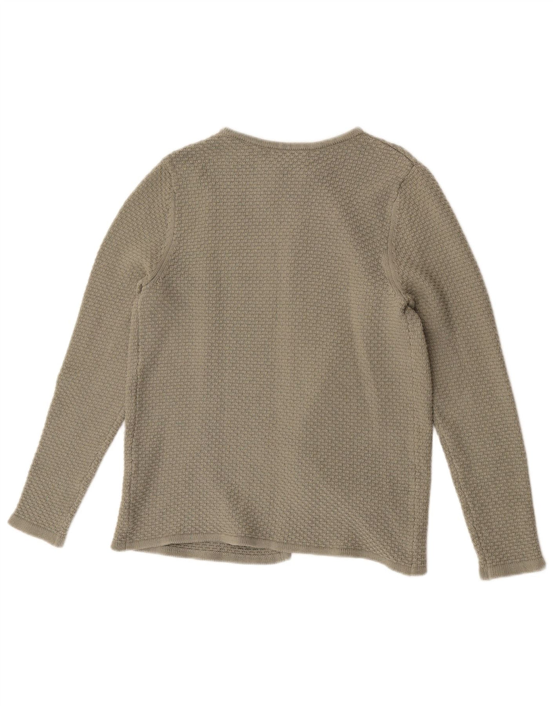 Crew Clothing Γυναικεία ανοιχτή ζακέτα πουλόβερ UK 14 Μεσαίο πράσινο βαμβακερό