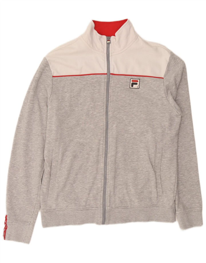 Ανδρική φόρμα Fila Top Jacket Μεγάλο Γκρι Βαμβακερό χρώμα
