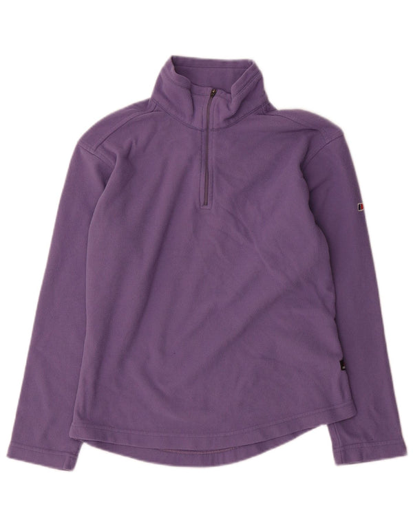 Berghaus γυναικείο φερμουάρ με λαιμόκοψη φλις άλμα UK 10 Small Purple Polyester