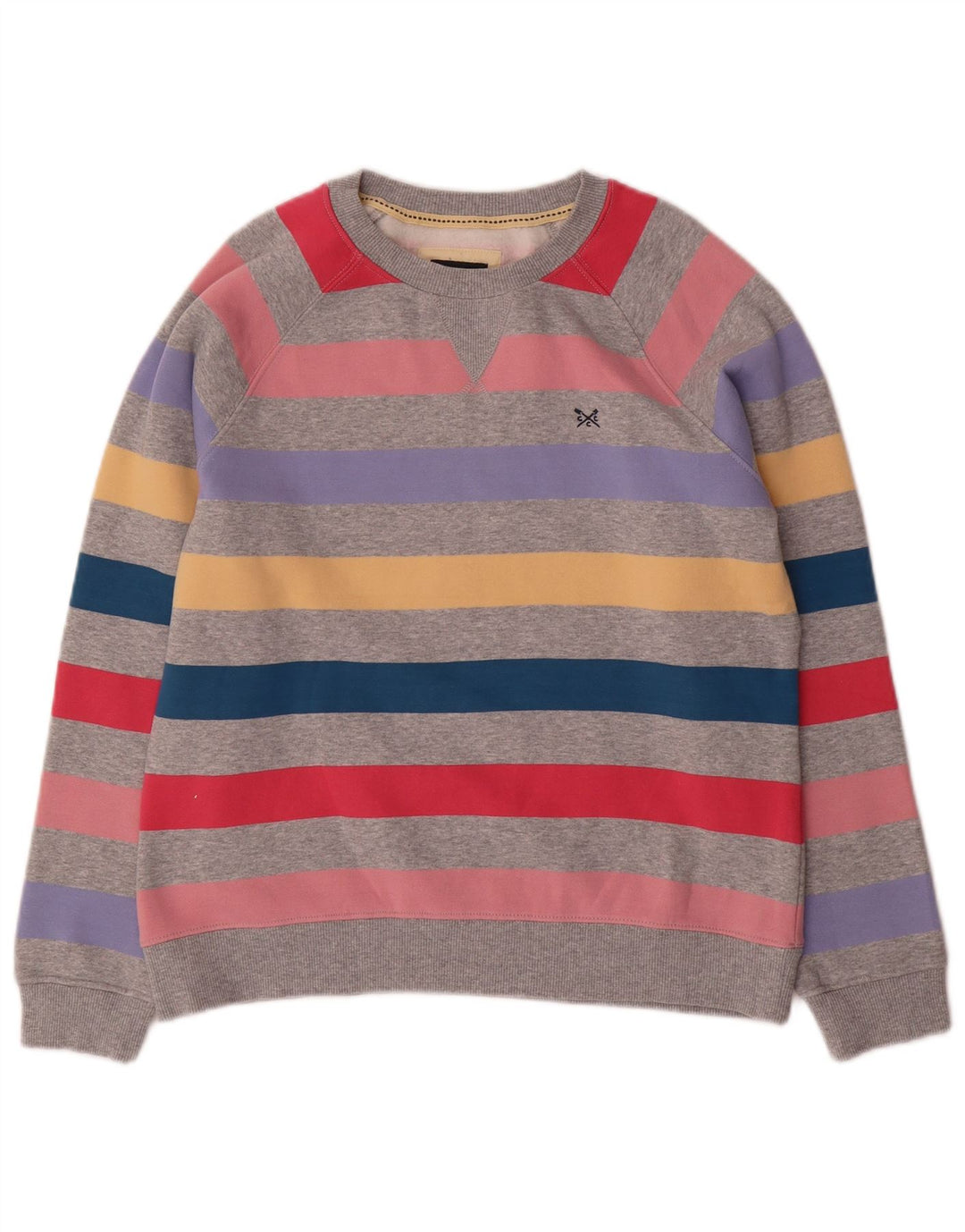 CREW CLOTHING Γυναικεία φούτερ Jumper UK 10 Small πολύχρωμα ριγέ