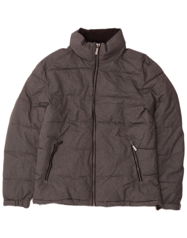 Zara Ανδρικό μπουφάν με επένδυση UK 36 Small Grey Polyester