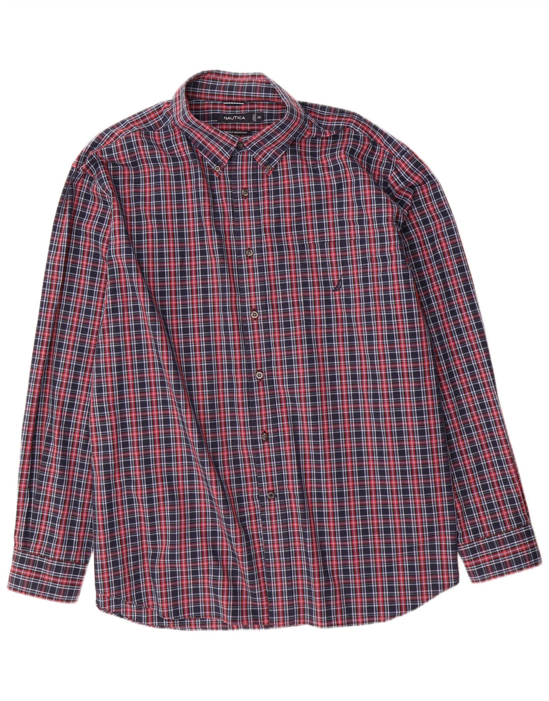 Ανδρικό πουκάμισο Nautica 2XL Navy Blue Check Cotton