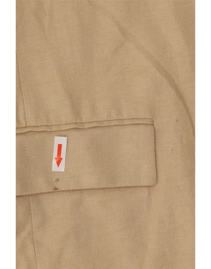 Zara Γυναικείο Μπουφάν 3/4 Μανίκι Μπλέιζερ UK 12 Medium Beige