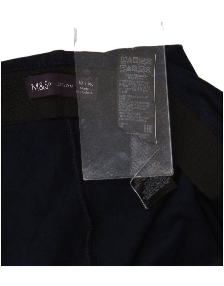 Marks & Spencer Γυναικεία Κολάν UK 18 XL Navy Blue Polyester