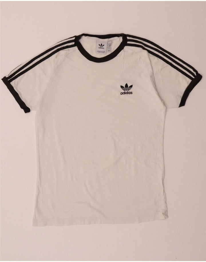 ADIDAS Mens Graphic T-Shirt Top Medium White
