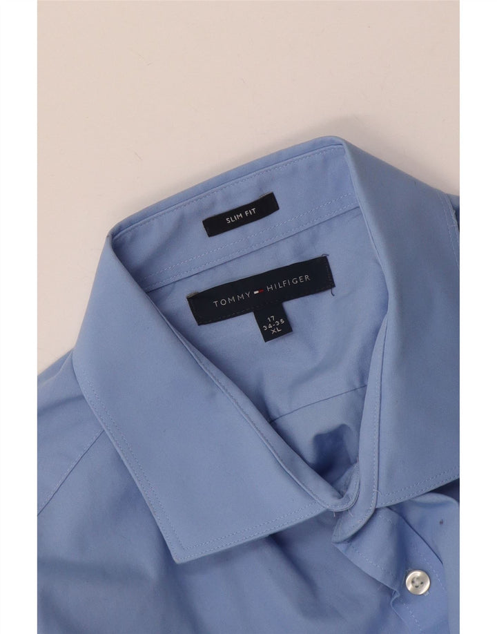 Ανδρικό πουκάμισο Tommy Hilfiger Slim Fit Size 17 XL Blue