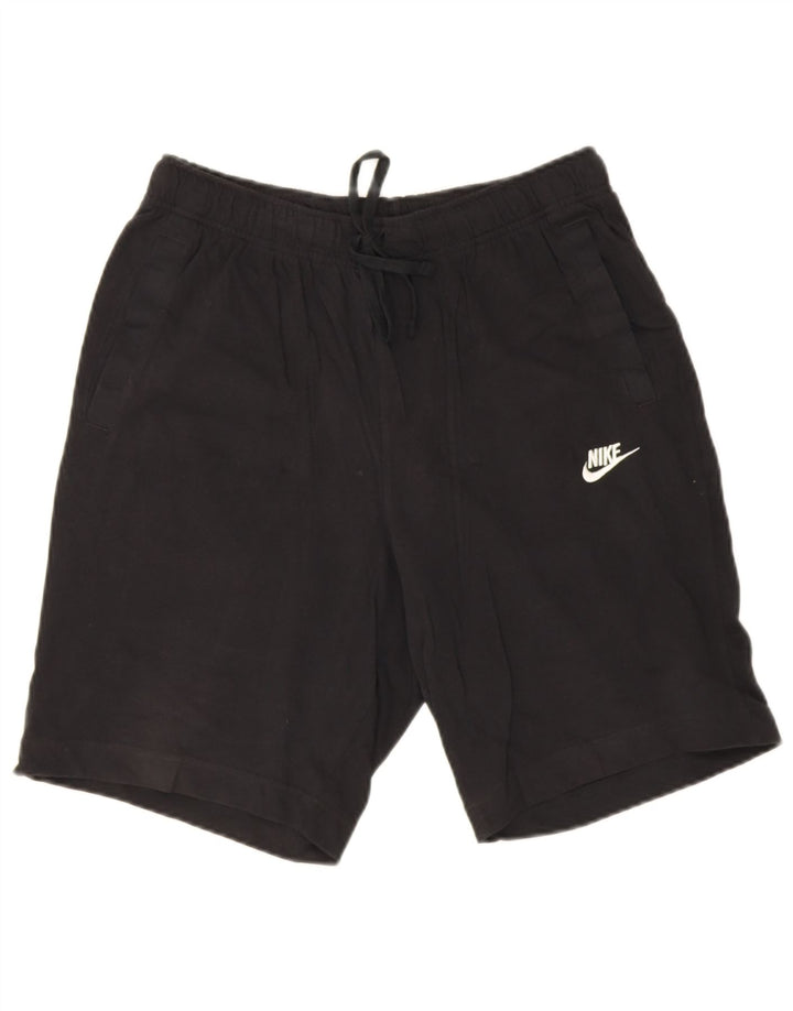 Ανδρικό αθλητικό σορτς Nike, μεσαίο μαύρο βαμβακερό