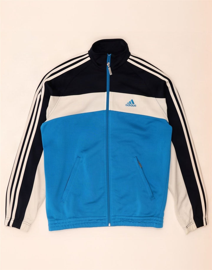 Ανδρική φόρμα Adidas Top Jacket UK 38/40 Medium Blue Colorblock Polyester