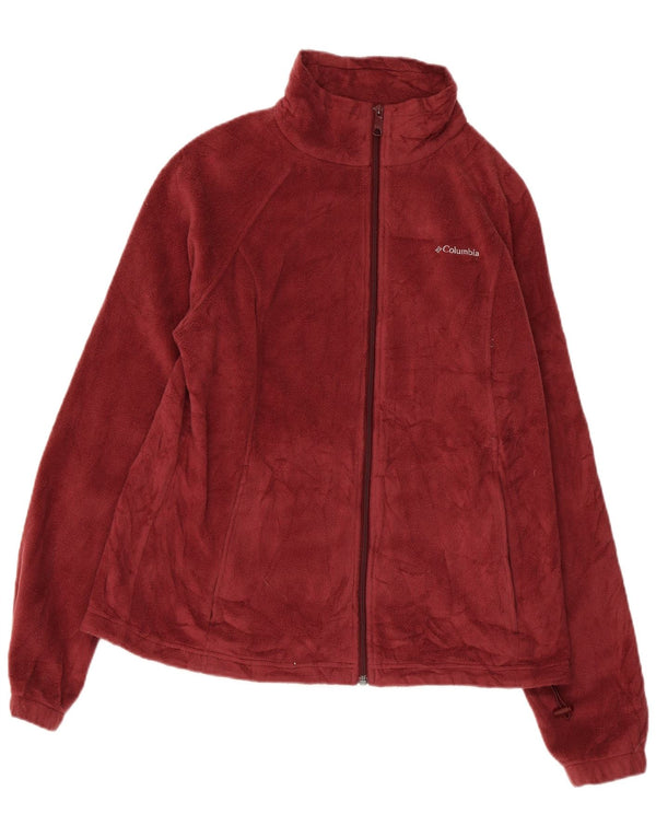 COLUMBIA Γυναικείο Fleece Jacket UK 18 XL Βουργουνδίας Πολυεστέρας