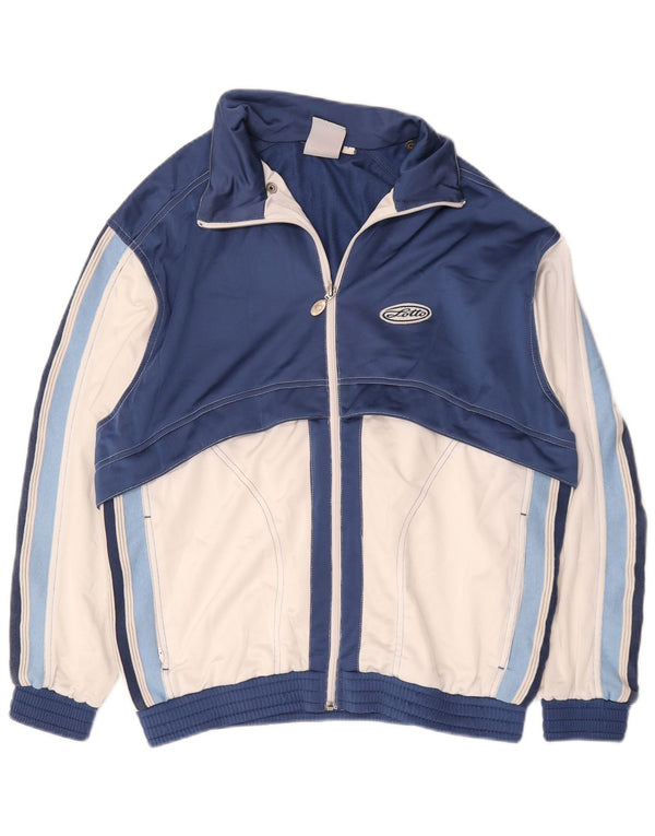 Ανδρική αθλητική φόρμα Lotto Top Jacket Large Navy Blue Colourblock Polyester