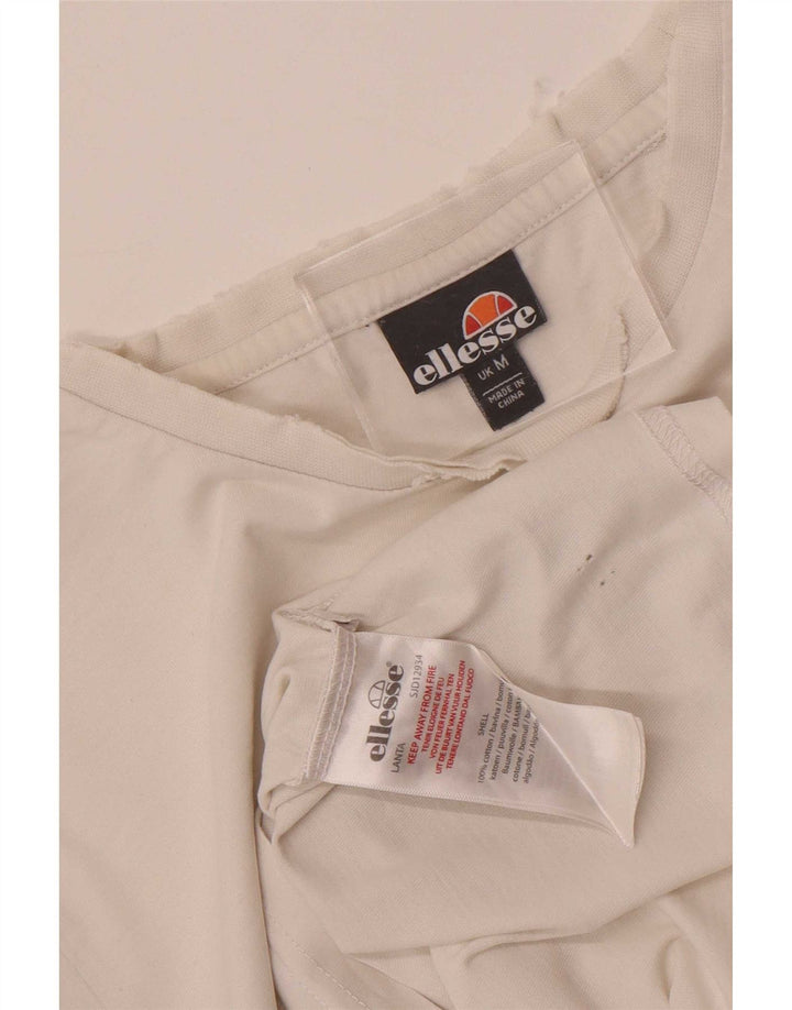 Ανδρικό γραφικό μπλουζάκι Ellesse Top Medium White Colourblock Βαμβακερό