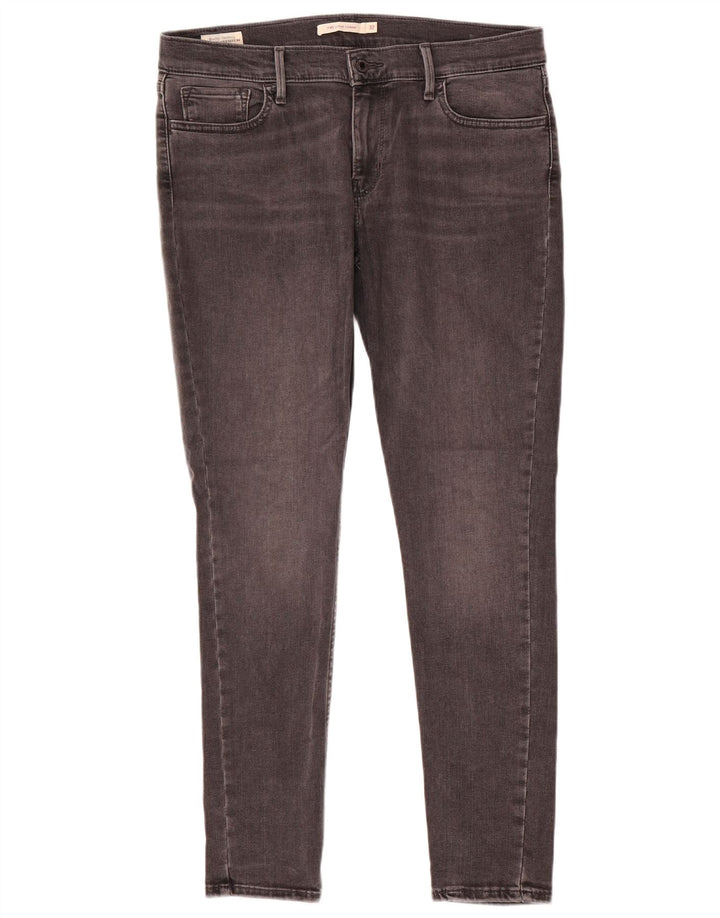 LEVI'S Γυναικείο 710 Super Skinny Jeans W32 L30 Γκρι βαμβακερό