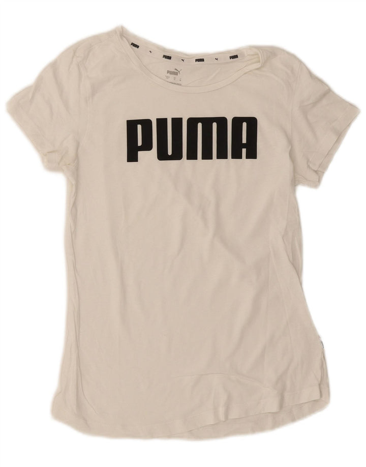Γυναικείο γραφικό μπλουζάκι Puma Top UK 10 Small White