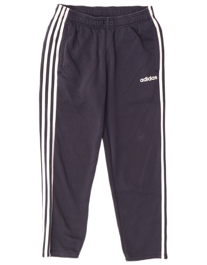Ανδρική αθλητική φόρμα Adidas Παντελόνι από μεσαίο μπλε ναυτικό βαμβακερό