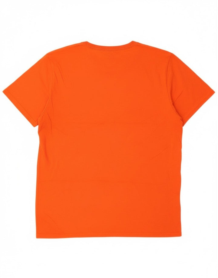 Ανδρικό T-Shirt Russell Athletic Top από μεσαίο πορτοκαλί βαμβακερό