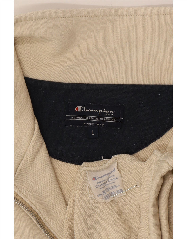 Ανδρική φόρμα CHAMPION Top Jacket Μεγάλο Μπεζ Βαμβακερό