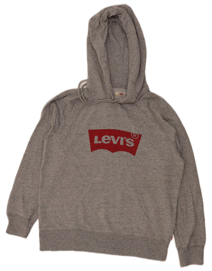 Ανδρικό γραφικό κουκούλα Levi's Μικρό βαμβακερό γκρι