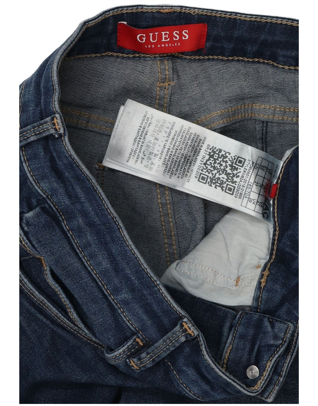 GUESS Γυναικείο Skinny Jeans W29 L28 Navy Blue Cotton