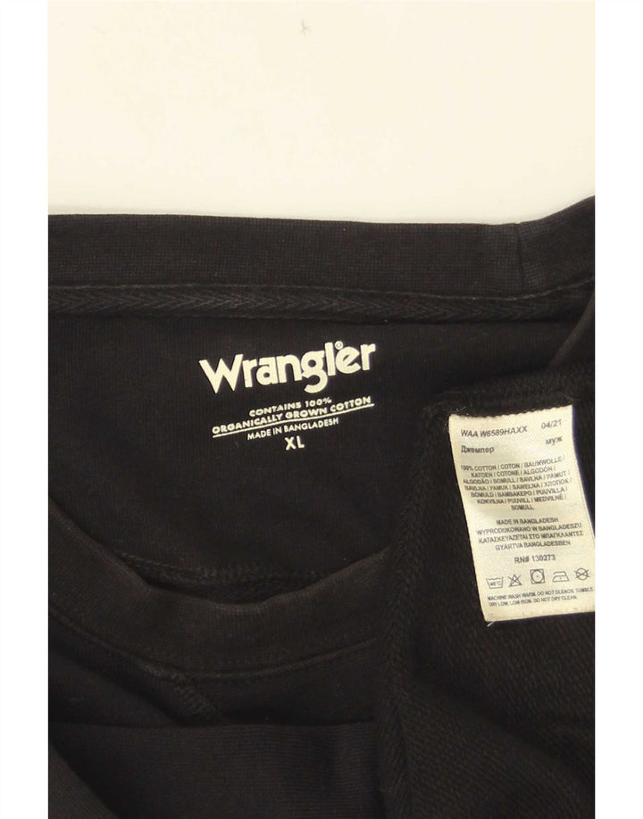 Ανδρικό φούτερ Wrangler Jumper XL Μαύρο βαμβακερό