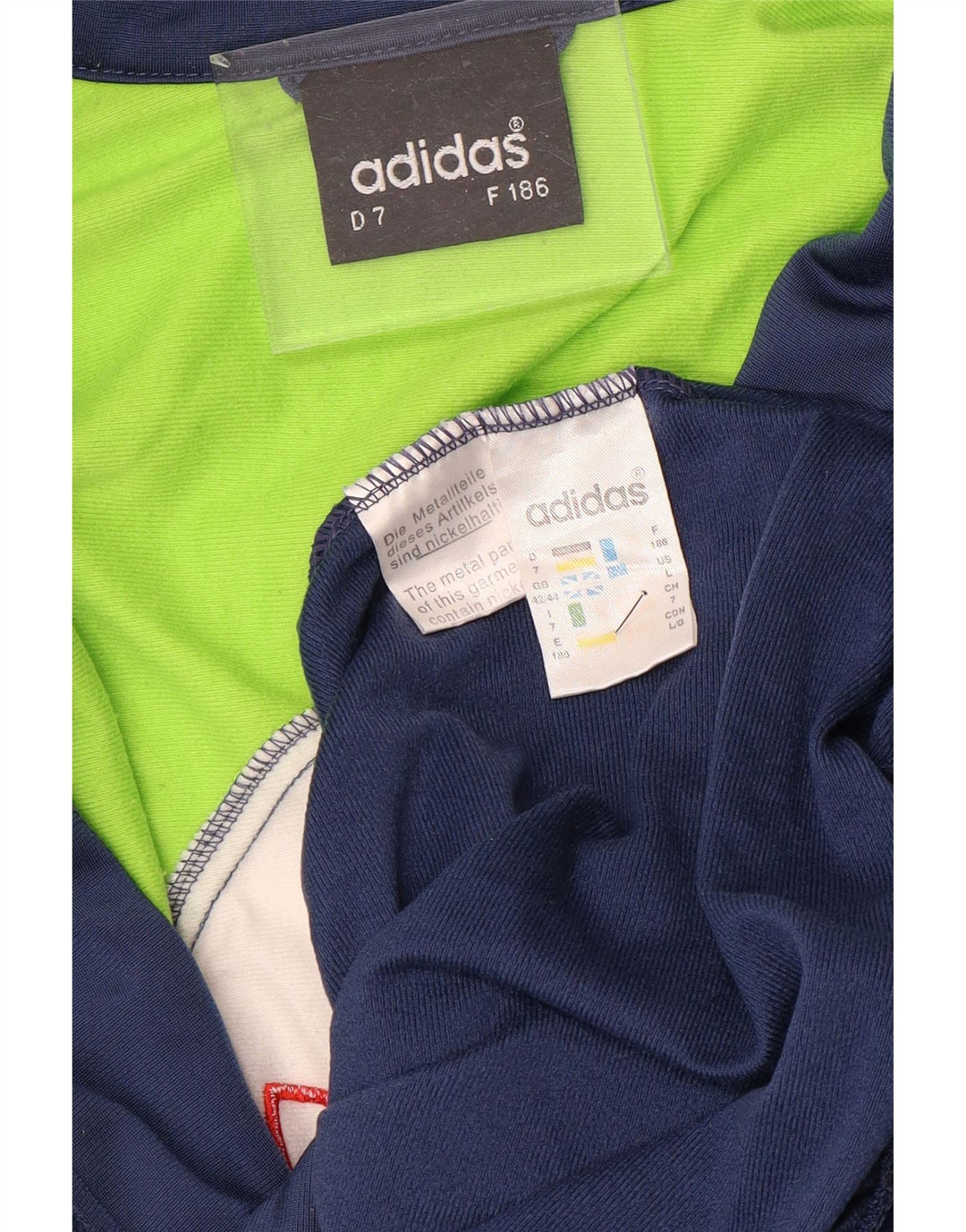 Ανδρική φόρμα ADIDAS Top Jacket UK 42/44 Large Navy Blue Colorblock