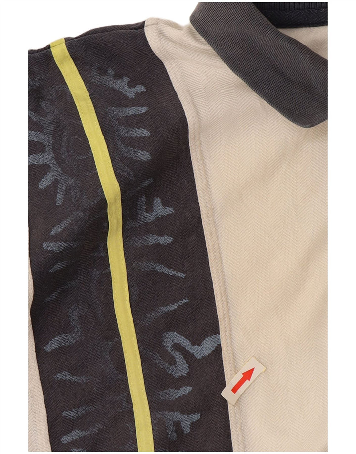 Ανδρικό μπλουζάκι ράγκμπι πόλο LOTTO UK 40/42 μεγάλο λευκό χρώμα πολυεστέρα