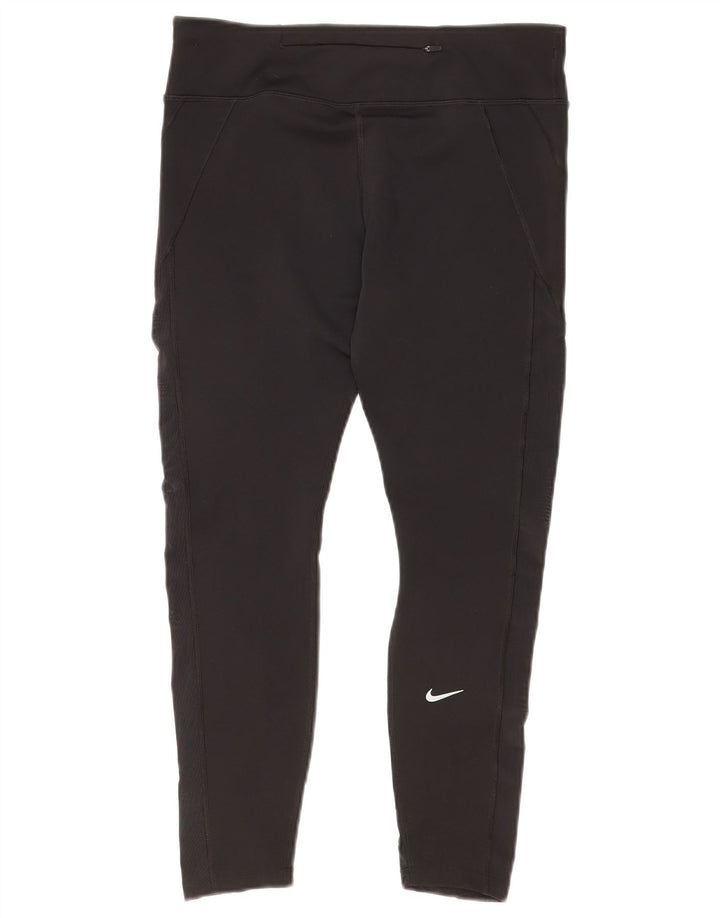 Γυναικείο κολάν Nike Dri Fit μεγάλο μαύρο πολυεστέρα