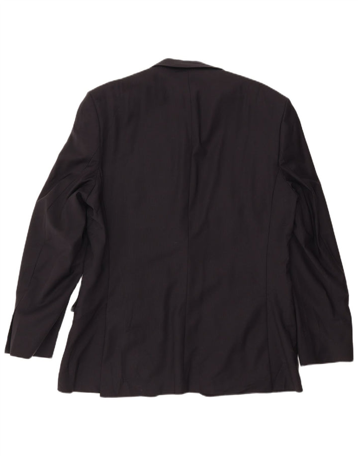 ZARA Ανδρικό σακάκι μπλέιζερ με 2 κουμπιά EU 54 XL Navy Blue Wool