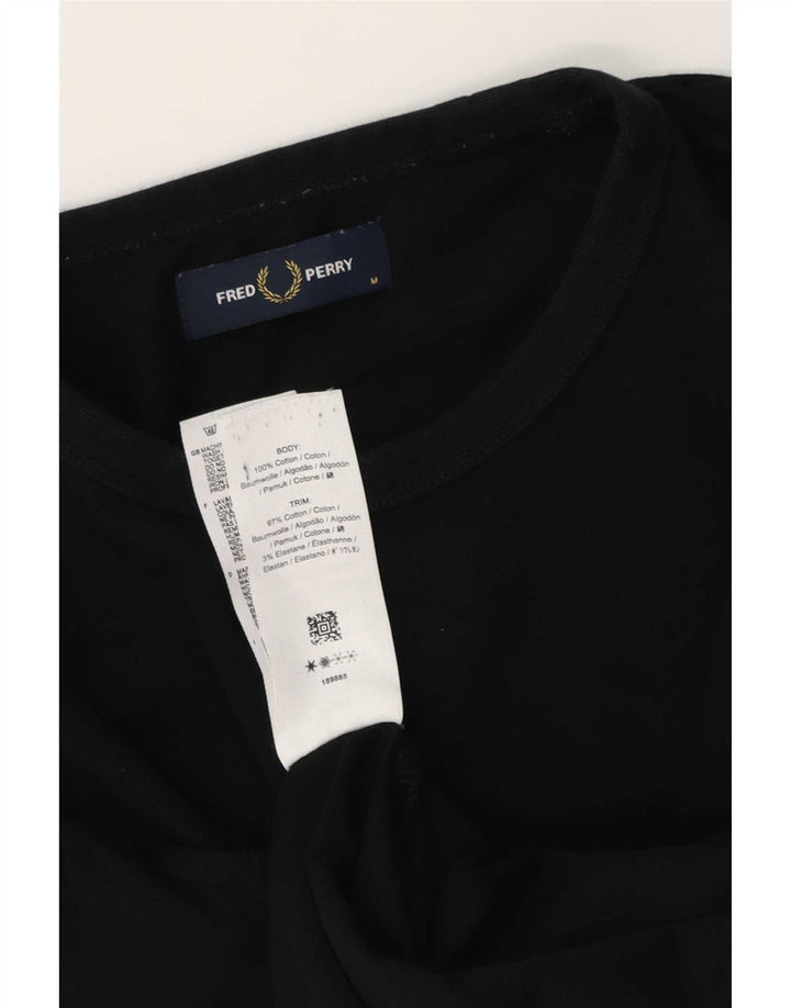 Fred Perry Ανδρικό T-Shirt Top Μεσαίο μαύρο βαμβακερό