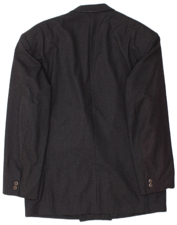 Ανδρικό μπλέιζερ με διπλό στήθος Reiss Jacket IT 48 Medium Black New Wool
