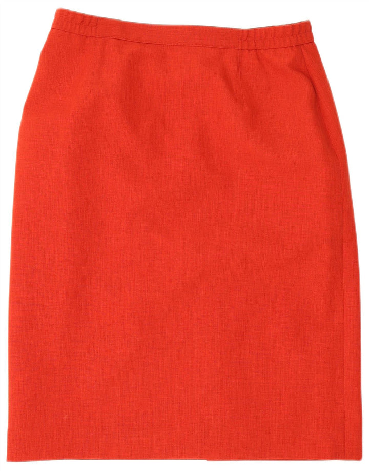 Eastex Γυναικεία Pencil Φούστα UK 16 Large W30 Red Polyester