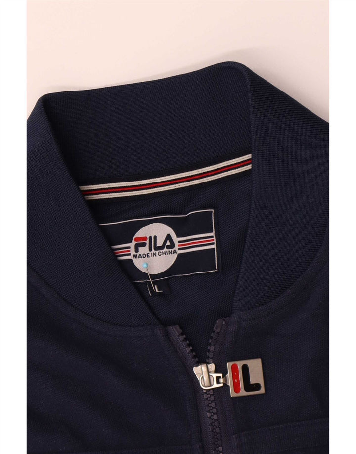 Ανδρική φόρμα Fila Top Jacket Μεγάλο Ναυτικό Βαμβακερό