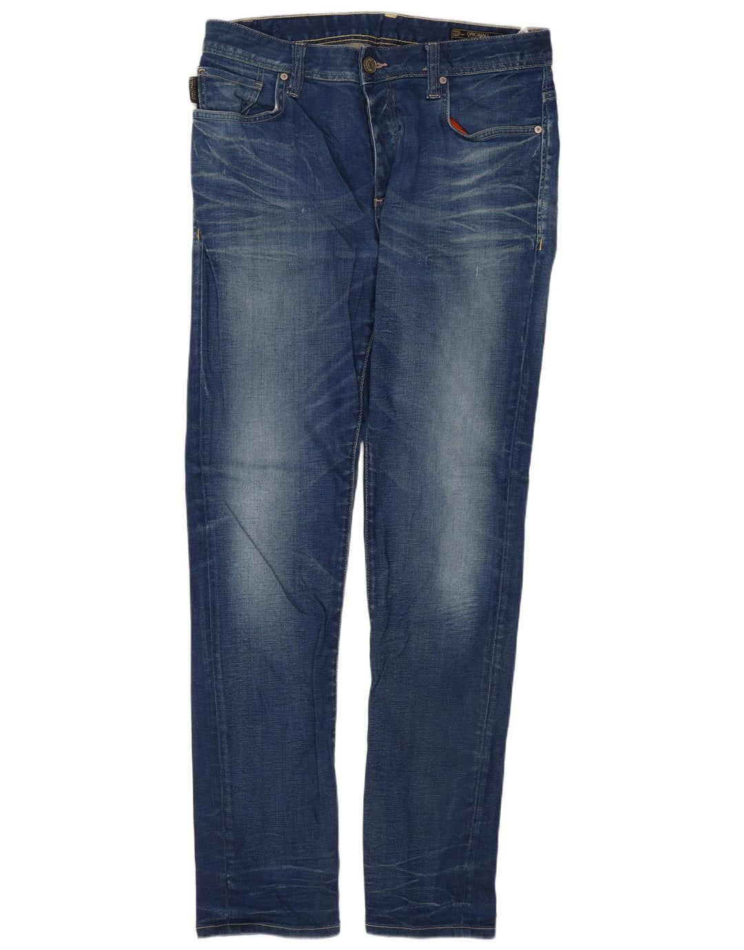 JACK & JONES Ανδρικό Slim Jeans W32 L32 Μπλε βαμβακερό