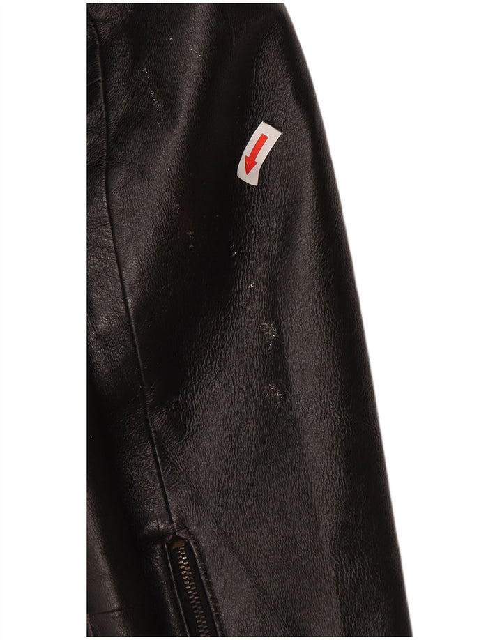 Privilegi Γυναικείο Δερμάτινο Crop Bomber Jacket IT 44 Medium Black Leather