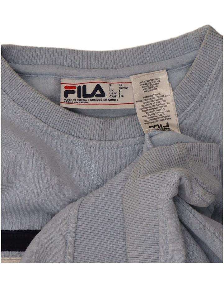 Γυναικείο φούτερ μεγάλου μεγέθους FILA Jumper UK 10 Small Blue Colourblock
