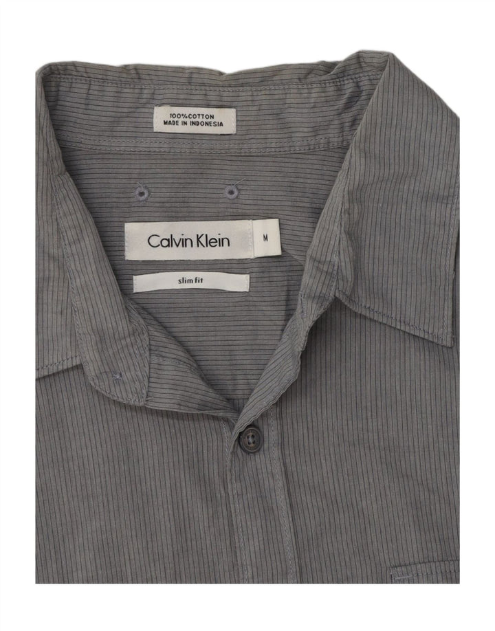Ανδρικό πουκάμισο Calvin Klein Slim Fit Βαμβακερό μεσαίο γκρι