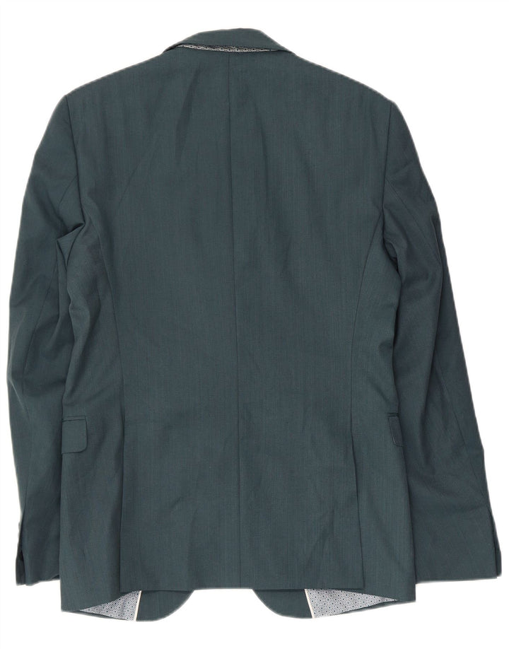 Zara Ανδρικό μπλέιζερ με 2 κουμπιά μπουφάν UK 36 Small Green
