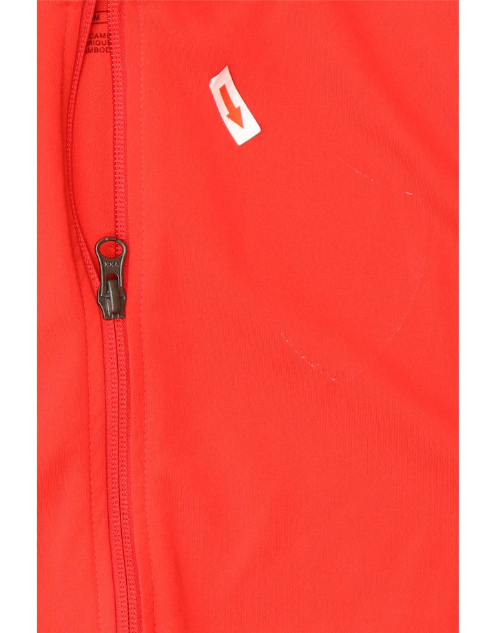 Μπουφάν Nike Boys Dri Fit αθλητική φόρμα 12-13 ετών Μεγάλο κόκκινο πολυεστέρα