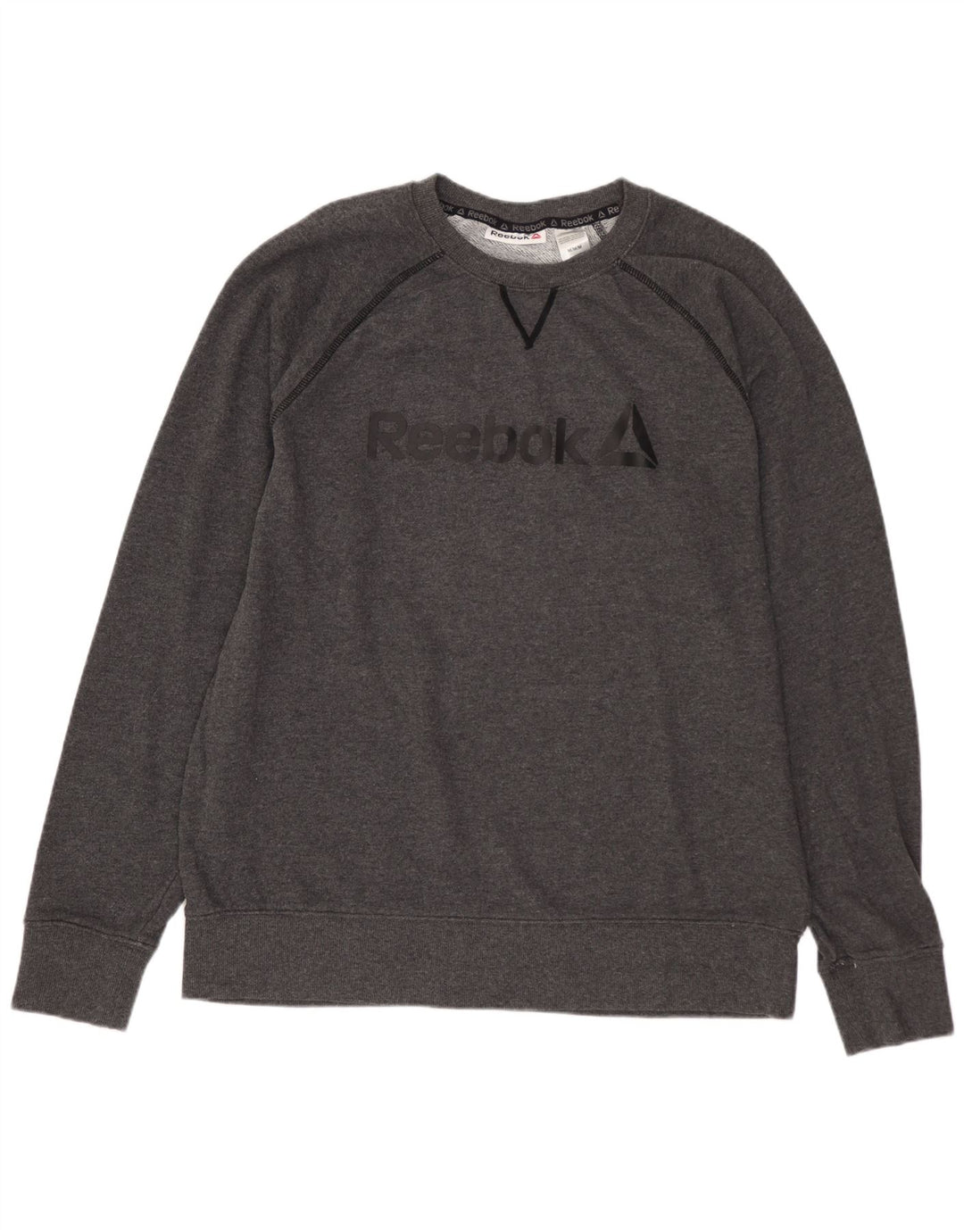 Ανδρικό γραφικό φούτερ REEBOK Jumper Μεσαίο γκρι βαμβακερό
