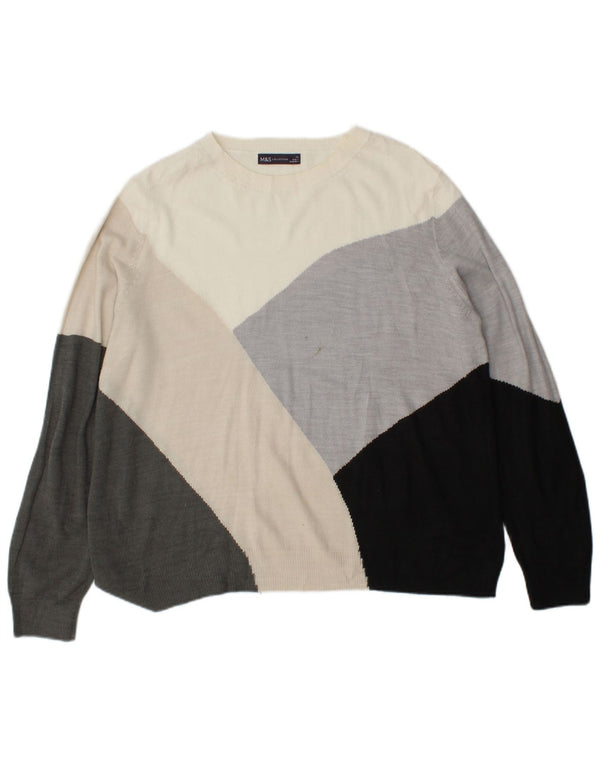 Marks & Spencer Γυναικείο πουλόβερ με λαιμόκαυστο UK 16 Large Grey