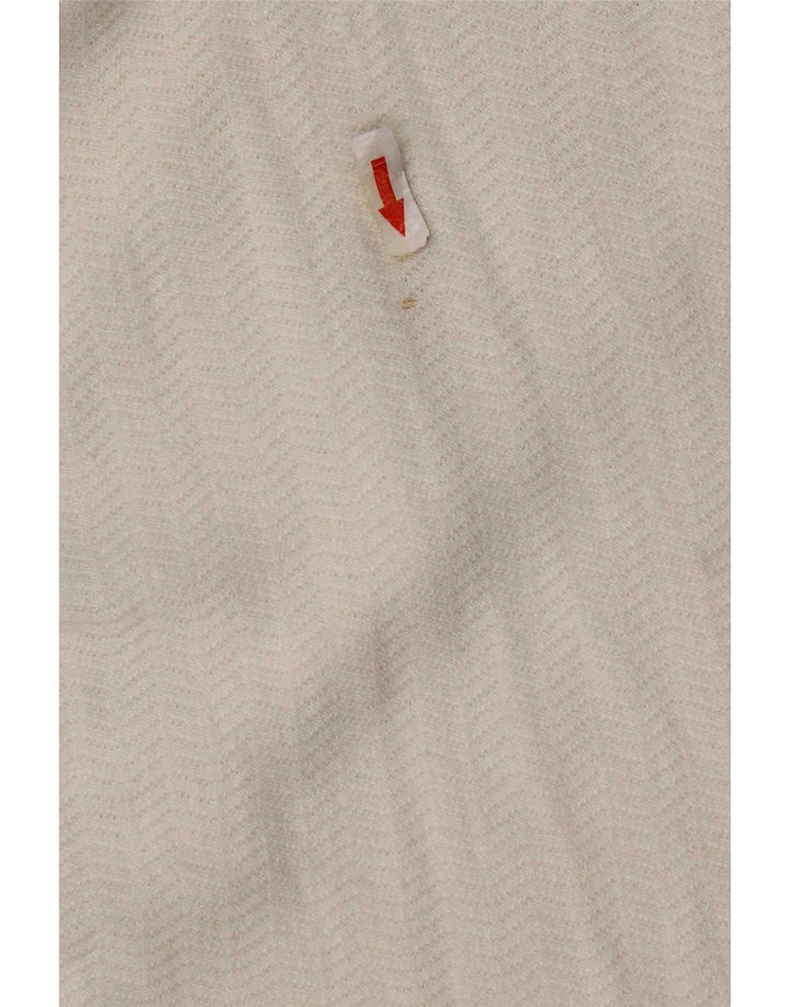Zara Γυναικείο τοπ Μακρύ μανίκι UK 18 XL Λευκό ψαροκόκαλο